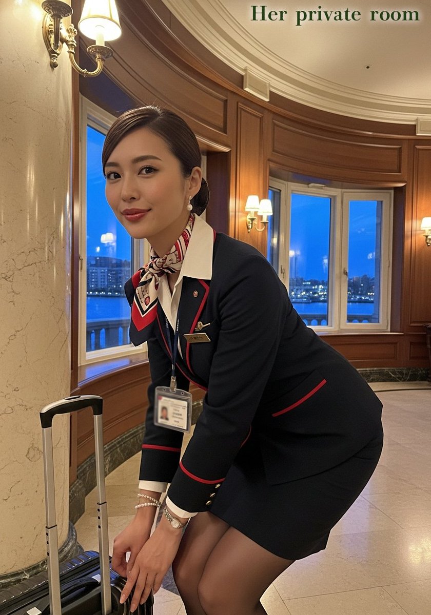 H_private_room's tweet image. 「安全運航の女神 Goddess of Safe Flight」#AI画像 #StableDiffusion #ImageFX #AIart #客室乗務員 #Cabinattendant