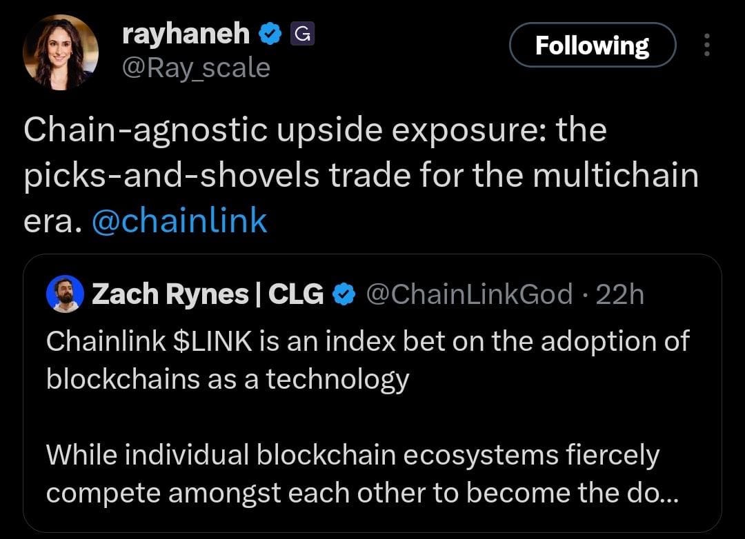 Xmarine777's tweet image. Grayscale research team members are suddenly retweeting @ChainLinkGod. Today they shared one of the best recent research papers on $LINK, basically calling it the best investment tied to the rise of tokenized finance. 

This is not random. The clock is currently running toward…