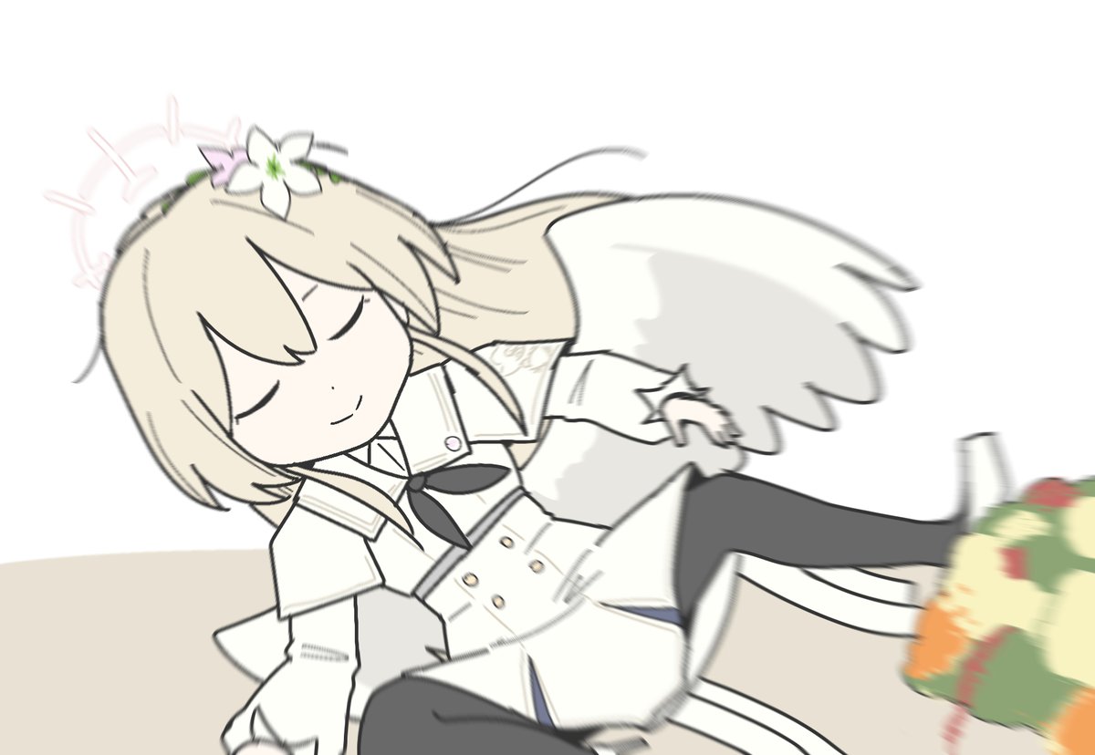 pon0737's tweet image. ブルアカの新イベント、ナギサが椅子ごと倒れたときの脳内イメージがほぼ桂三枝