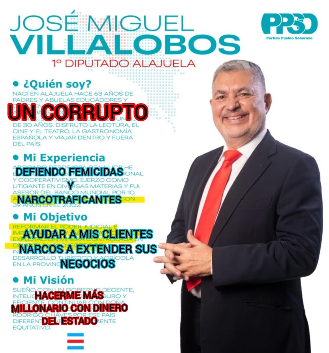Parece que el abogadillo decidió  describirse tal cuál  es....  👇 👇 👇 👇 👇