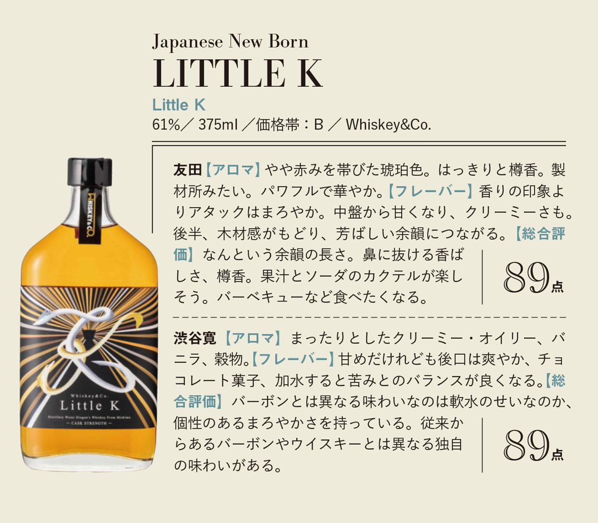 ウイスキーガロア52号 The Tasting No.26 Japanese New Born LITTLE K
