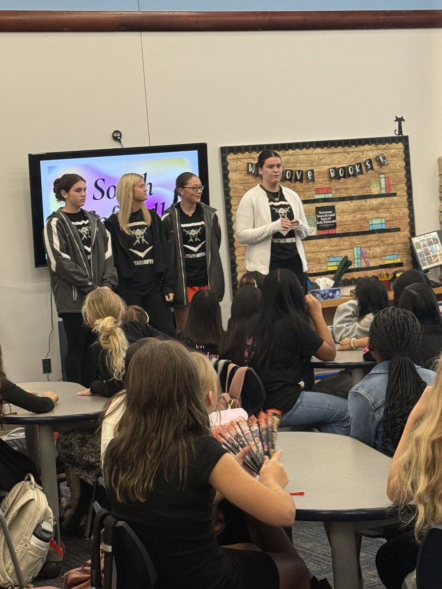 Check out these SPARTANS giving back to our youth!! <a href="/LaylaOgden1/">Layla Ogden</a> <a href="/McLaineHudson1/">McLaineHudson</a> <a href="/Russell_2026/">Kinleigh Russell</a> <a href="/HadleyBorders/">Hadley Borders</a> spoke today at <a href="/JresRockets/">JRES</a> to the Leading Ladies group of 4th-6th graders. This is what it is all about! 💗