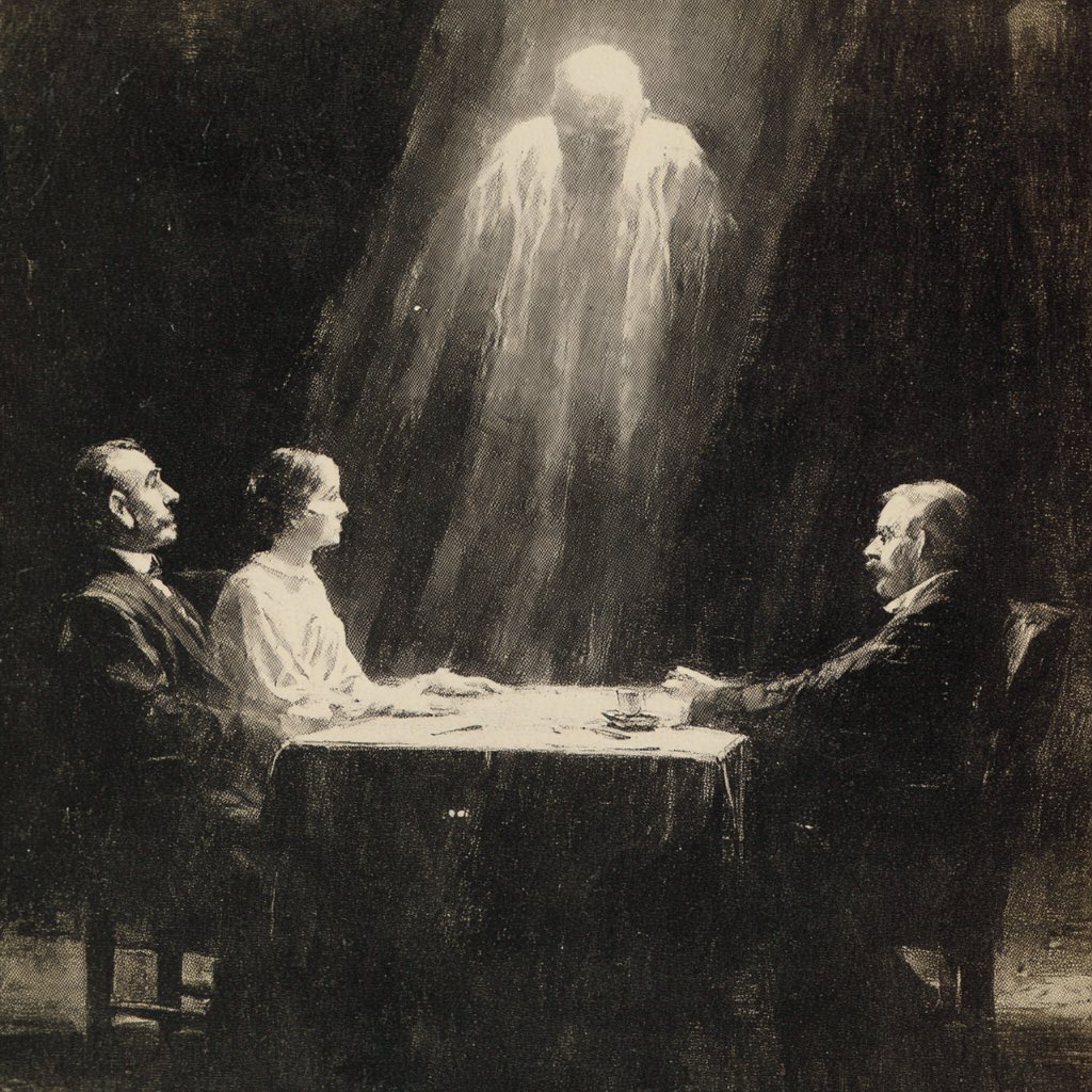 How did the ghost at the seance order his eggs? 

Over medium.
