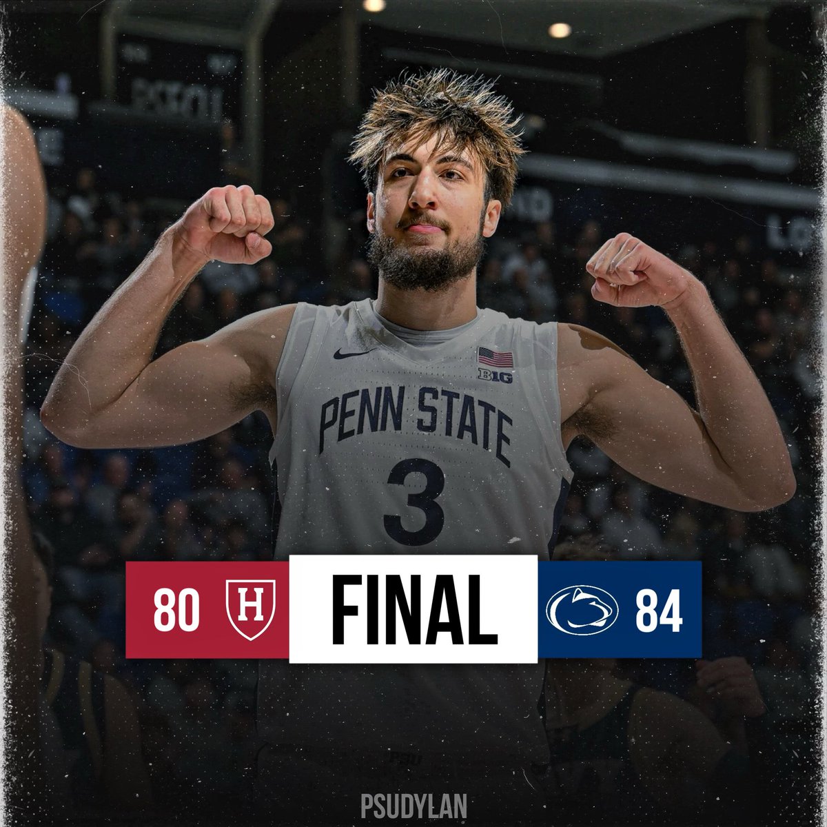 Penn State beats Harvard 84-80 and moves to 5-0! Kayden Mingo led all scorers with 24 points. 👀

(📸: GoPSUSports) #WeAre