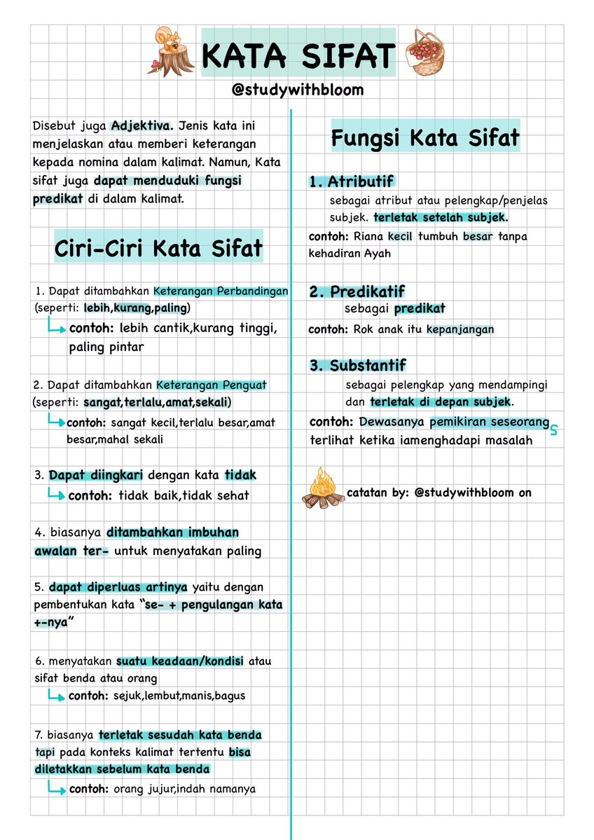 studywithbloom's tweet image. 🧁Catatan Kata Sifat
sc: @studywithbloom 

like and rt yaa!🫶🏻
saluran belajar: whatsapp.com/channel/0029Va…

#studytwt #ambistwt #AMBISVERSE