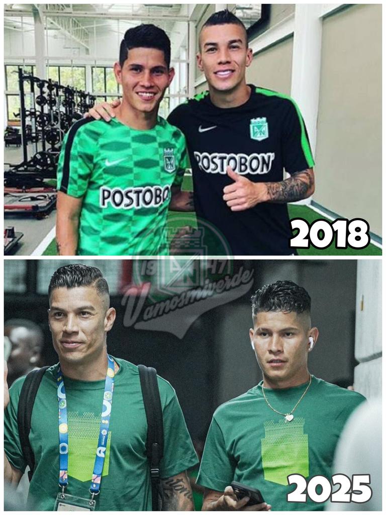 NestorHRpo's tweet image. En el 2018 era un sueño... 7 años después se convirtió en realidad.

El mejor medio campo del fútbol colombiano
 🔥🇳🇬

#VamosMiVerde #BitácoraVerdolaga