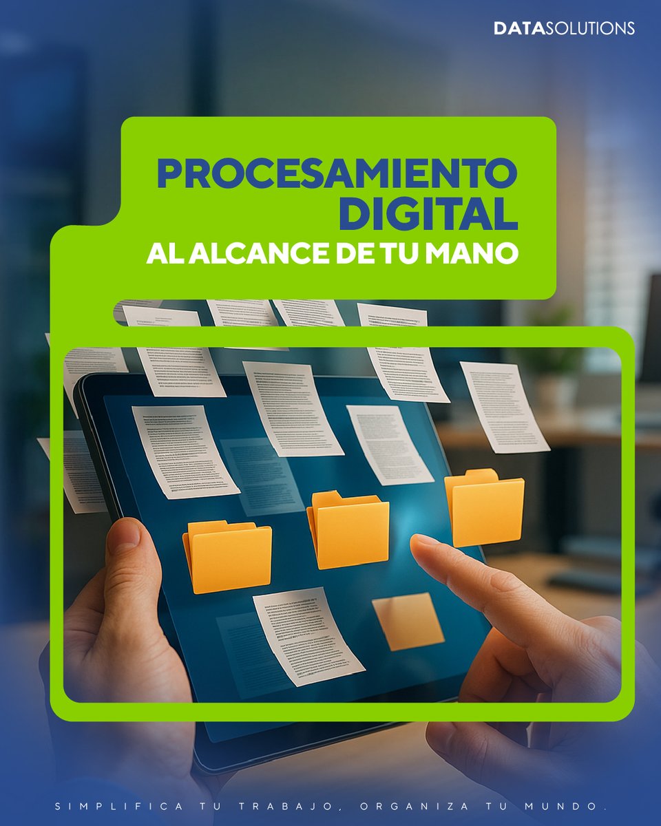 DatasolutionsSA's tweet image. Transforma la forma en que tu empresa procesa la información y libera a tu equipo de tareas repetitivas.
Con el procesamiento digital, tus procesos fluyen con más rapidez, menos errores y mayor productividad.
📊✨ Optimiza, automatiza y avanza con DataSolutions.
#AhorraTiempo