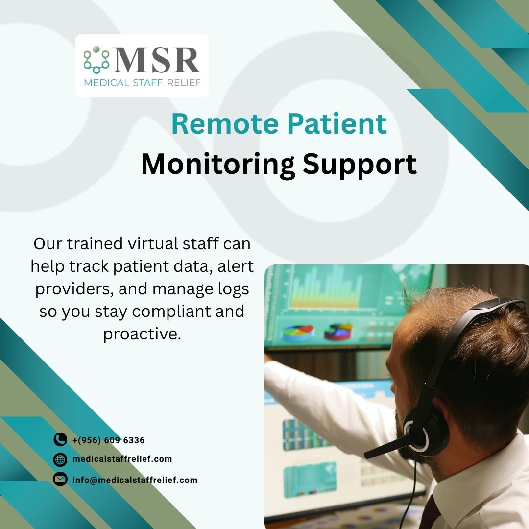 msr_serve's tweet image. Remote Patient Monitoring Support

Stay compliant and proactive with MSR’s trained virtual staff. We track patient data, alert providers, and manage logs so your workflow stays smooth and efficient.

📞 (956) 609-6336
🌐 medicalstaffrelief.com
📧 info@medicalstaffrelief.com