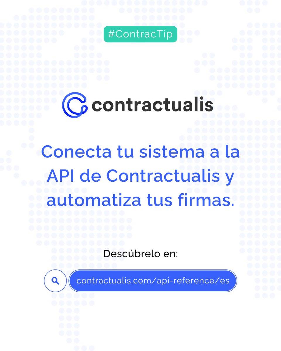 contractualis's tweet image. Integra la firma digital directamente en tus sistemas con la API de Contractualis.
Crea, envía y recibe contratos firmados sin pasos manuales. ⚡
👉 contractualis.com/api-reference/…
#API #FirmaDigital #Automatización #Contractualis