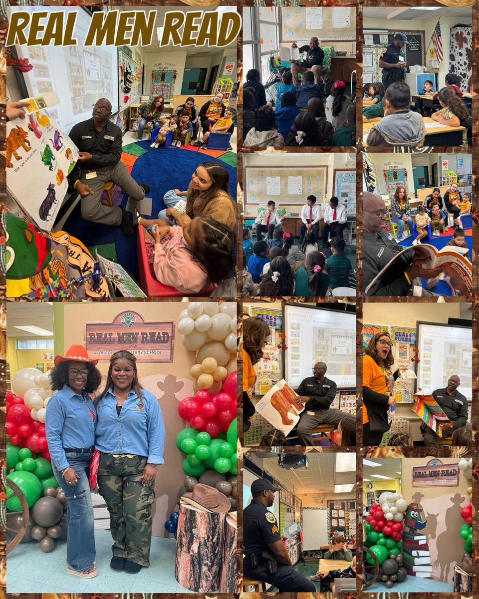 AvocadoAces's tweet image. Our annual Real Men Read event was a success! 🤠📚A huge thank you to all the men who came out to read to our students! #RealMenRead #LiteracyMonth #AvocadoAces @MDCPSSouth @MDCPS @MDCPSCommunity @MDCPS_ELA @SuptDotres