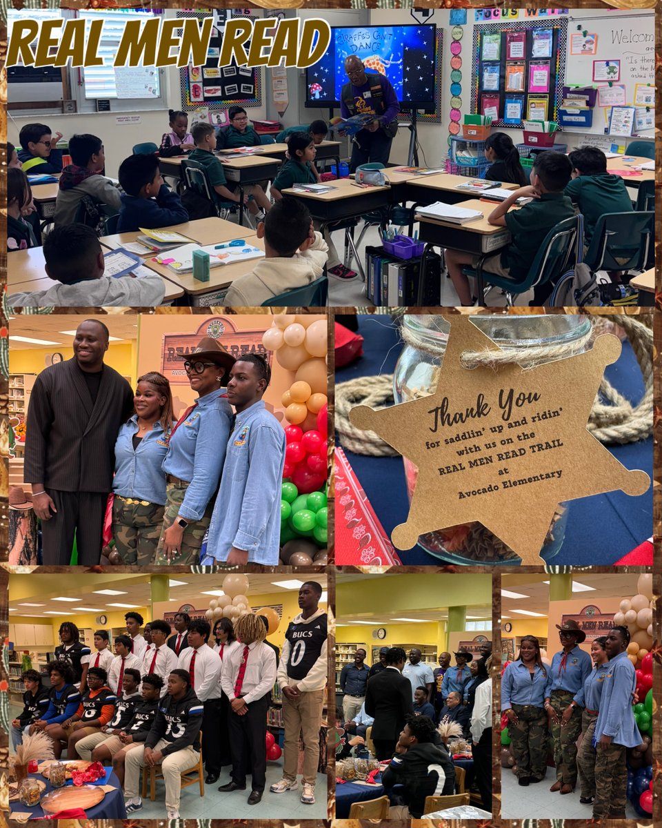 AvocadoAces's tweet image. Our annual Real Men Read event was a success! 🤠📚A huge thank you to all the men who came out to read to our students! #RealMenRead #LiteracyMonth #AvocadoAces @MDCPSSouth @MDCPS @MDCPSCommunity @MDCPS_ELA @SuptDotres