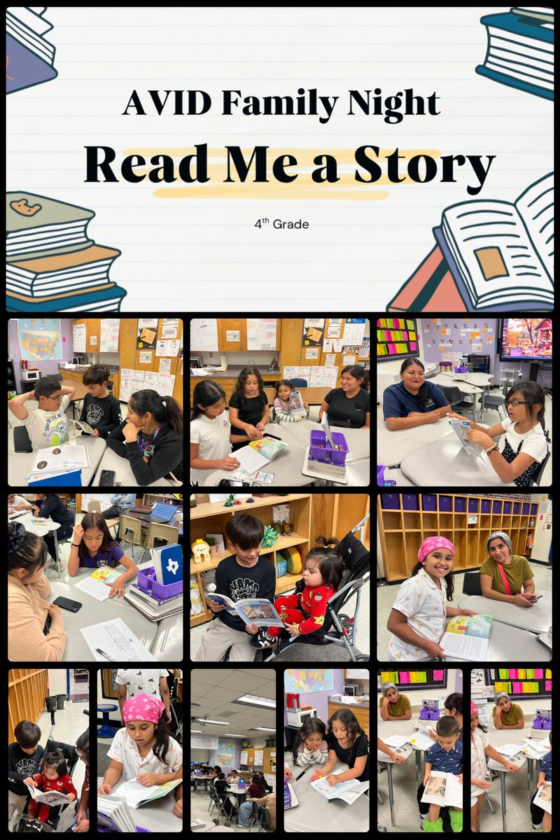 SaraFloresCox1's tweet image. Grateful for a fantastic Read Me a Story Night! 📖💫 Our students truly enjoyed reading with their families and sharing their learning. #AVID #FamilyEngagement #Region4SayNoMore @CowartDISD @Mrs_LesG