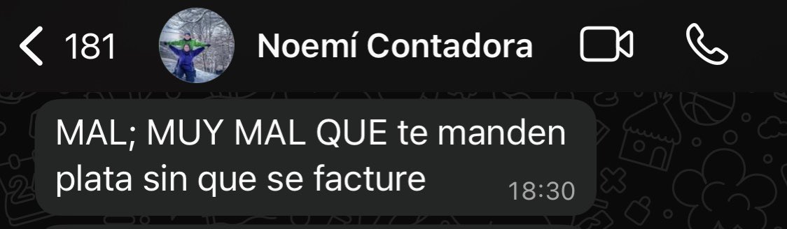 me entra una transferencia de 5 lucas de mi amiga
mi contadora al minuto: