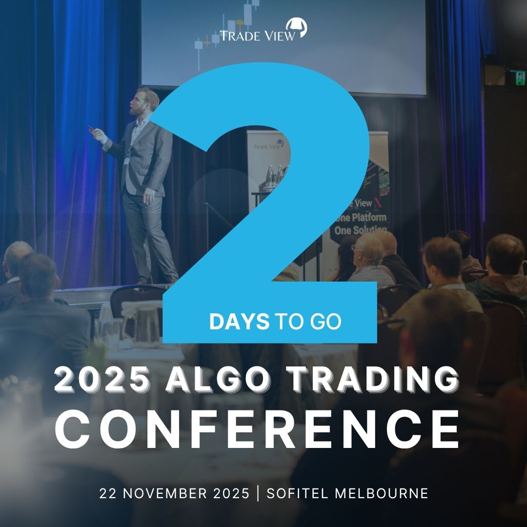 TradeViewPty's tweet image. 2 DAYS LEFT!
This is your last window to get in the room where top algo traders reveal their latest research and live trading models.
Book before it sells out. 

Book your ticket now:  zurl.co/I50sk 
#algotrading #tradingcommunity #tradingjourney #conference #traders