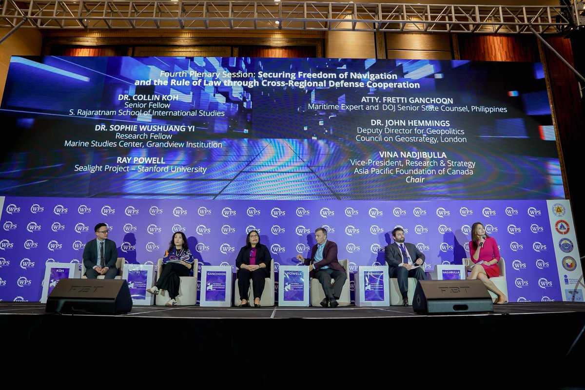 wps_ph's tweet image. #MNLDialogue Recap:

Plenary Session 4 - Securing Freedom of Navigation and the Rule of Law through Cross-Regional Defense Cooperation

Chaired by Vina Nadjibulla (@VinaNadjibulla), Asia Pacific Foundation of Canada (@AsiaPacificFdn), the panel examined how expanding…