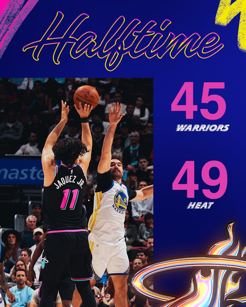 at the half
