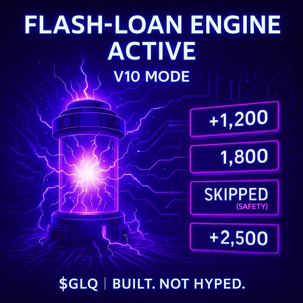 GraphAI Trader V10 just fired up its flash-loan engine.

In the last 45 minutes:
• 500K USDC → +1,200 profit  
• 750K USDC → +1,800 profit  
• 1M USDC → skipped (safety margin)  
• 1M USDC → +2,500 profit

All autonomous.  
All on-chain.  
All executed in seconds.

Risk