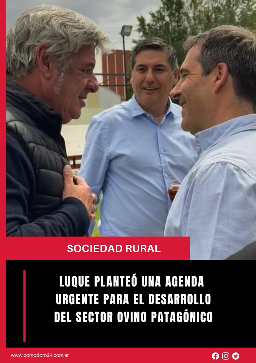 #Política El diputado nacional electo Juan Pablo Luque participó este martes de la reunión ampliada convocada por la Sociedad Rural de Comodoro Rivadavia
⬇️Más en⬇️
comodoro24.com.ar/luque-planteo-…