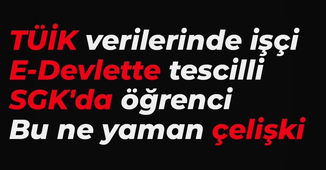 I HAK KAYBINA SON VERİLMESİNİ İSTİYORUZ‼️
ÇOCUK YAŞTA ÇALIŞTIK,EMEK VERDİK
EMEKLİLİĞE SAYILMASINI İSTEMEK EN DOĞAL HAKKIMIZ‼️
<a href="/eczozgurozel/">Özgür Özel</a>
<a href="/alimahir/">Ali Mahir Başarır</a>
<a href="/gamzetascier/">Gamze Şengel TAŞCIER</a>
<a href="/chptbmm/">CHP TBMM Grup Başkanlığı</a>
Adalet Mülkün Temelidir
#ÇırakStajyerinSgkGirişleriniSayın