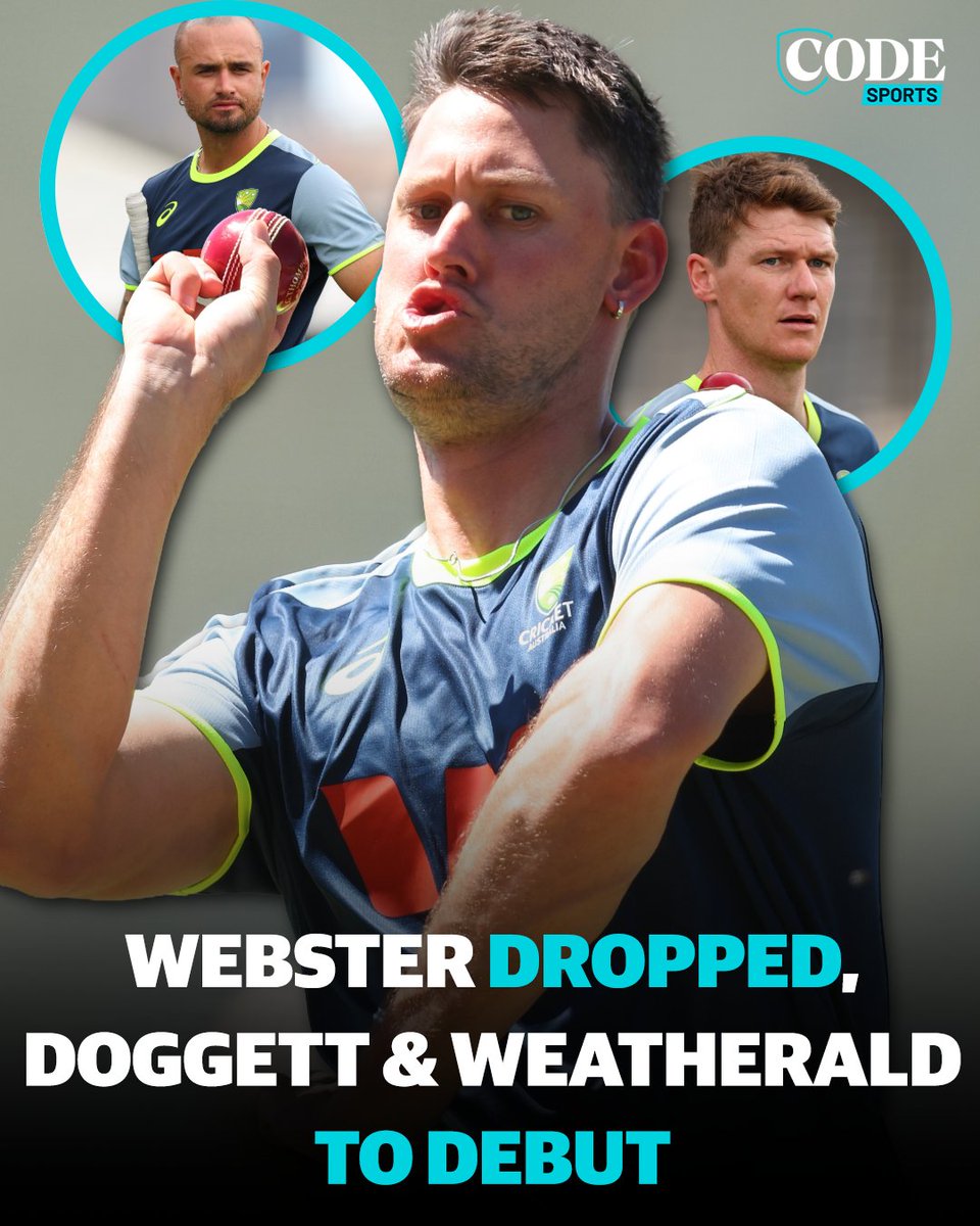 Australia has confirmed its line-up for the first Test of the Ashes, with Brendan Doggett and Jake Weatherald confirmed to debut – but it means a brutal call on one all-rounder.