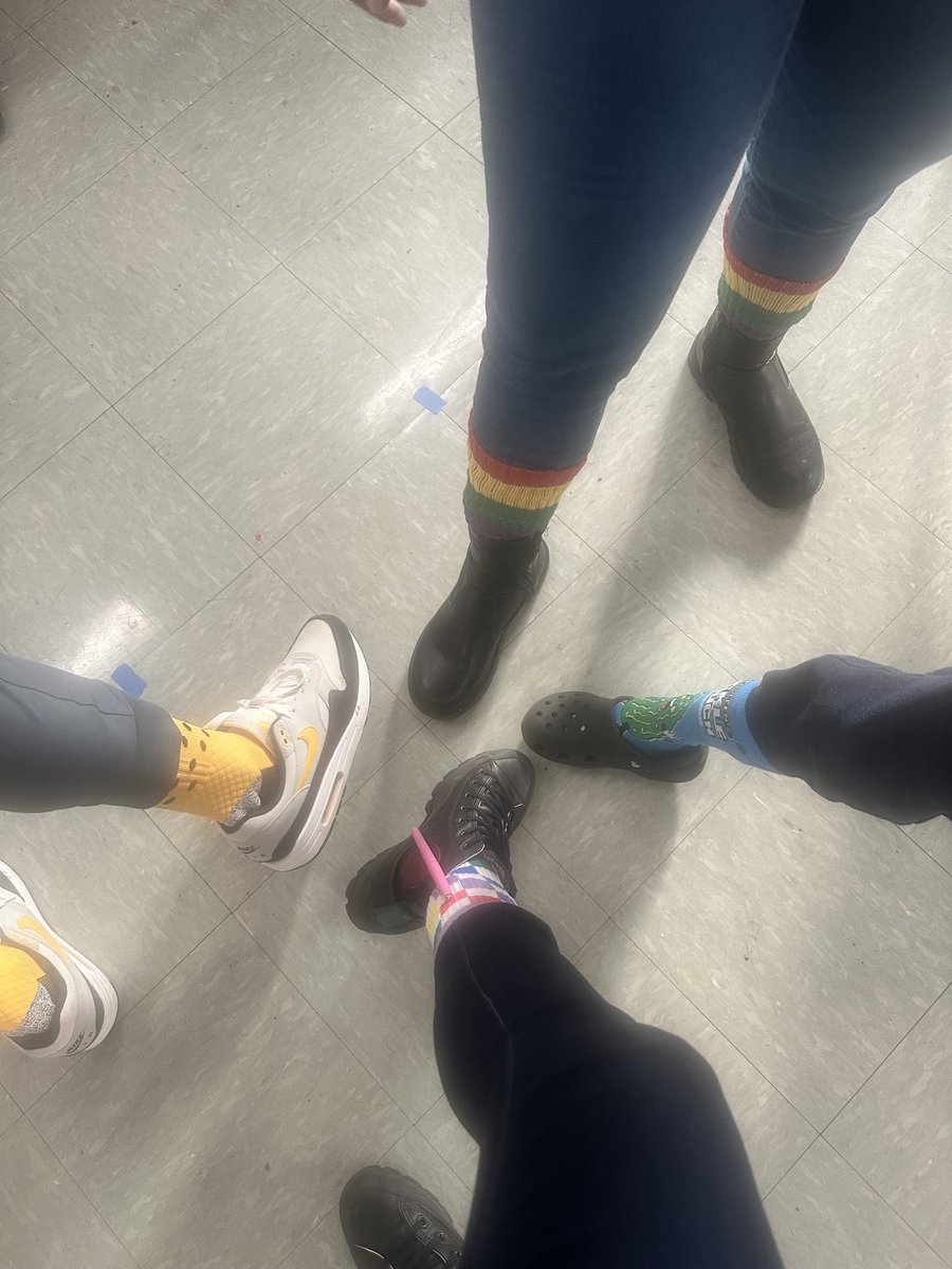 American Education Week kicked off on Monday with some fun socks 🧦😊
