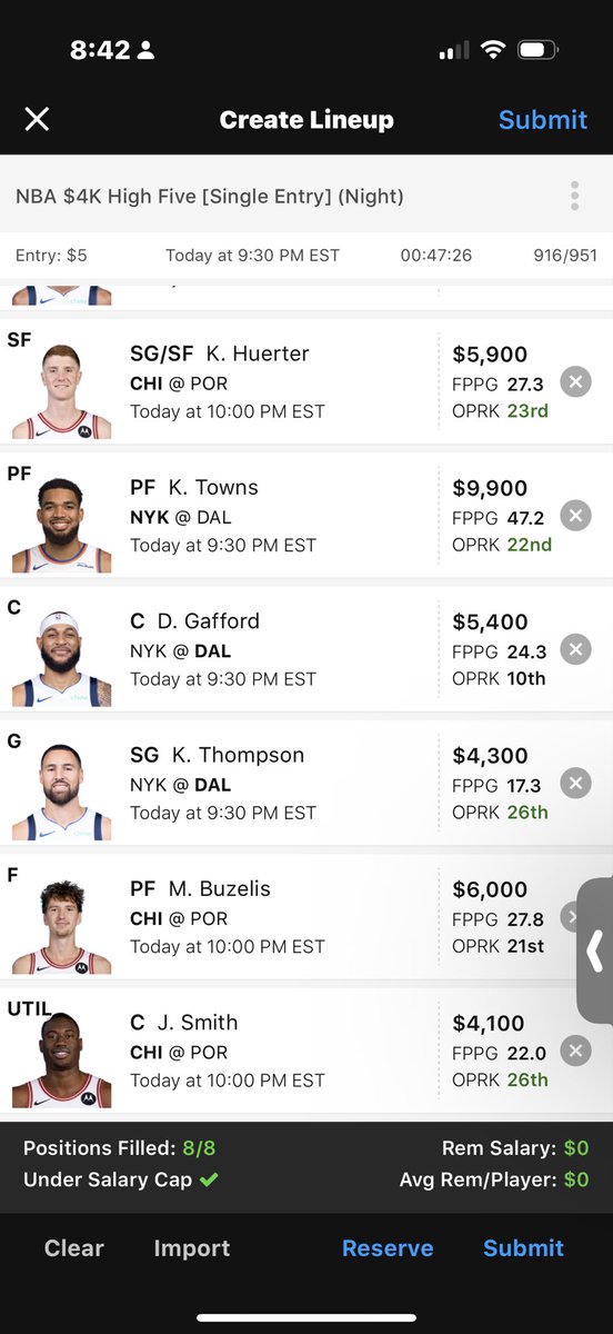 DaVaughn Lucas NBA DraftKings DFS Expert (@LasVegasDFSGuy) / Posts / X
