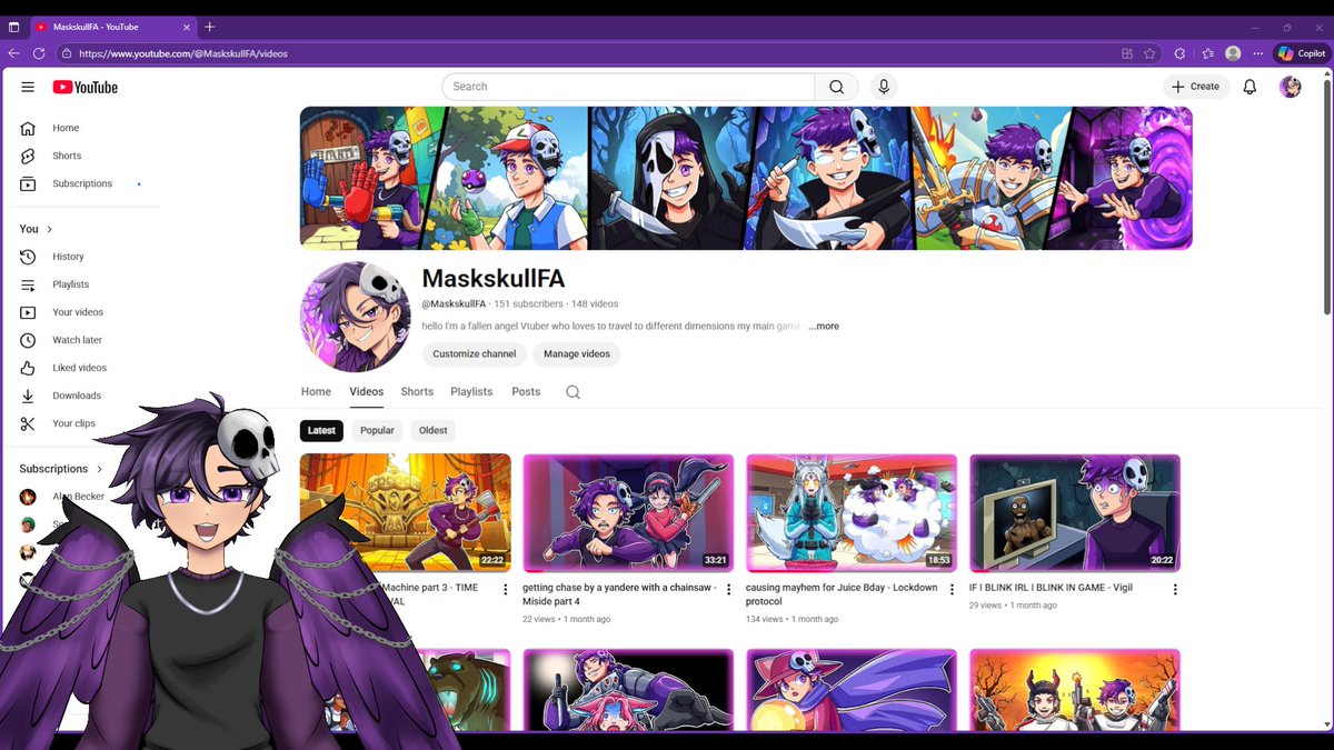 MaskskullFA Fallen Angel Vtuber tweet media