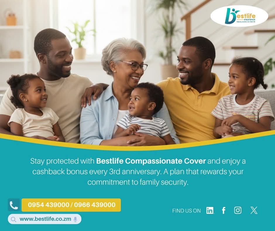 rainbownews2012's tweet image. Tune in tomorrow! Join Emmanuel Zulu, National Sales Supervisor at Bestlife Insurance, on HOT FM Zambia as he shares how the Bestlife Compassionate Cover can help you plan ahead and secure your family’s peace of mind.

#BestlifeInsurance #CompassionateCover #PeaceOfMind #HotFM
