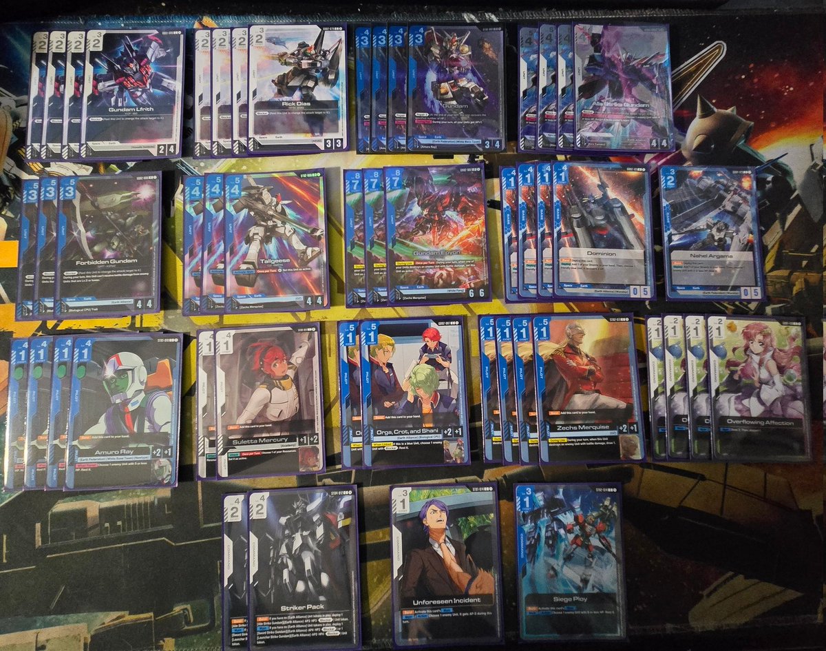青白エピオンデッキ 青白エピオン ガンダムカード デッキ まとめ