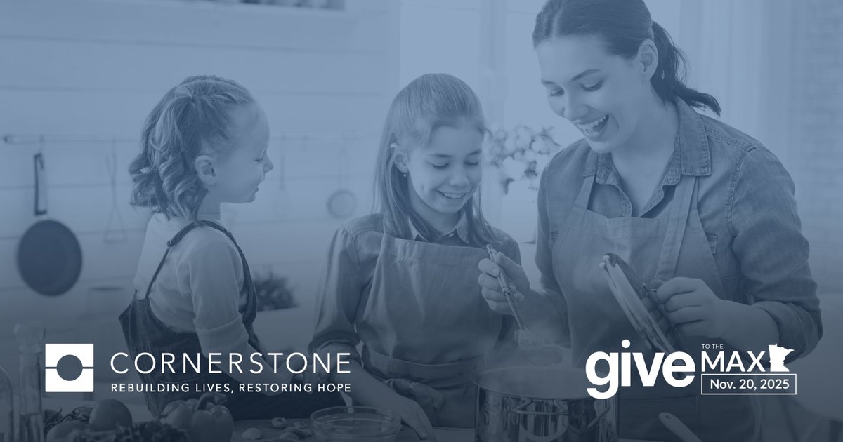Stories like Angela’s remind us that healing can make room for hope, joy, and even a little creativity in the kitchen. Read more here: linkedin.com/feed/update/ur….

Support individuals like Angela on Give to the Max Day, TOMORROW: givemn.org/story/cornerst…