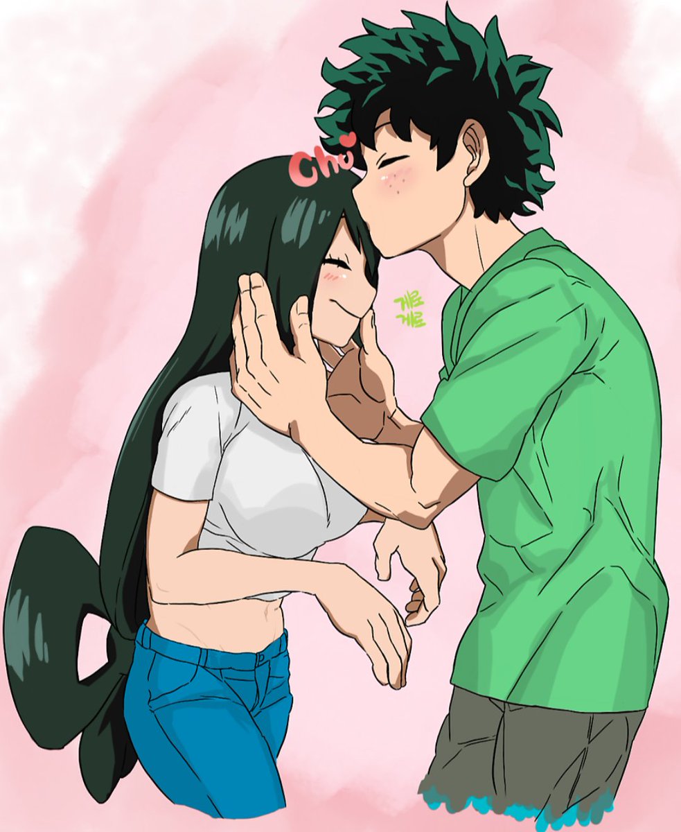 Midotsuyu_Daily's tweet image. Forehead kiss #midotsuyu 

Artist: Cheesecat (Pixiv)