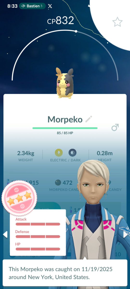 lblancelot's tweet image. Today in the wild with crazy back to back shiny catch...✨✨✨, hatch...✨✨✨🐣 and hundo Morpeko from field research...💯🔬 #Shiny #ShinyPokemon #PokemonGO #PokemonGOApp #Hundo