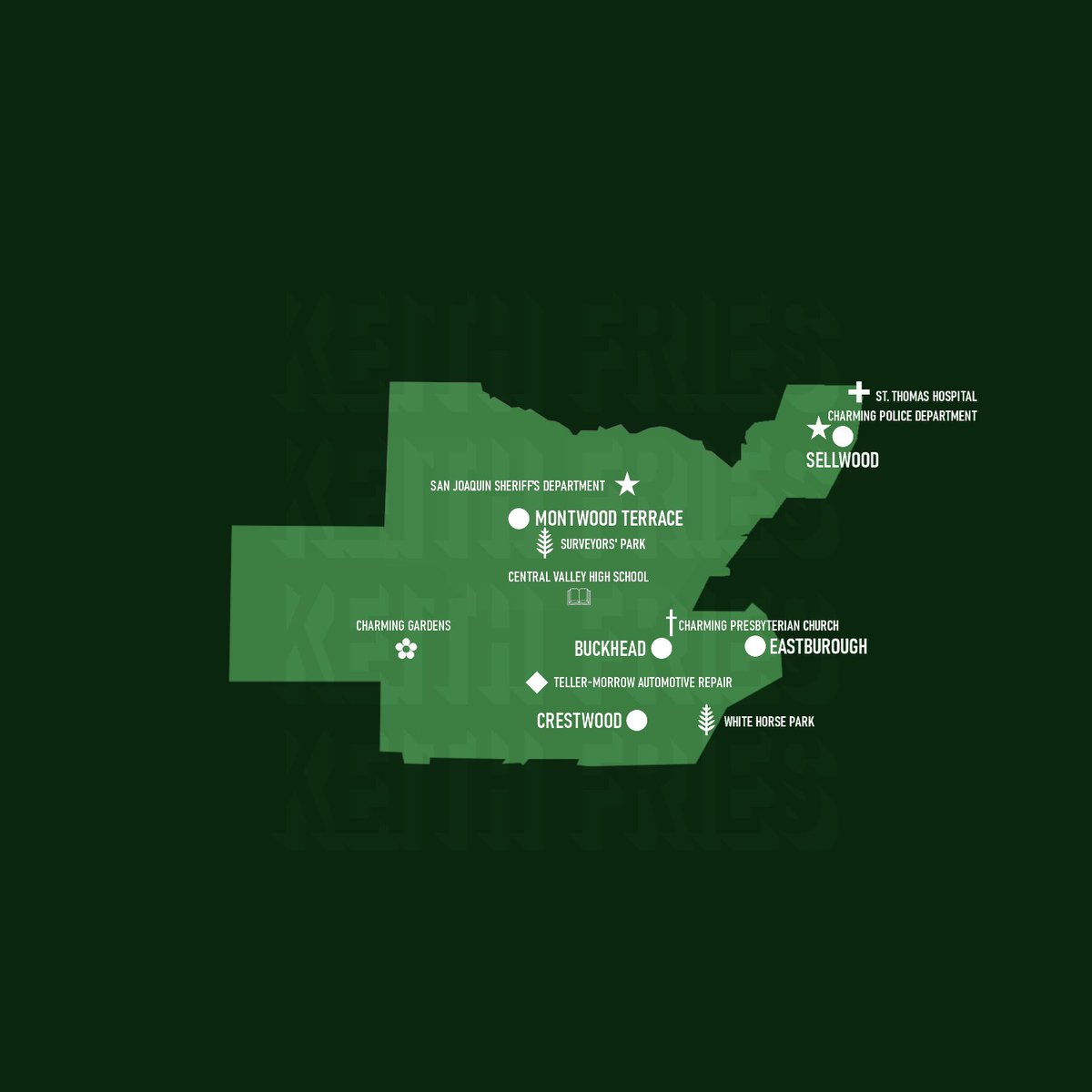 keithfries's tweet image. This is a clearer illustration of the town of Charming, CA.

Map designed by: Keith Fries

@SonsofAnarchy #SonsOfAnarchy