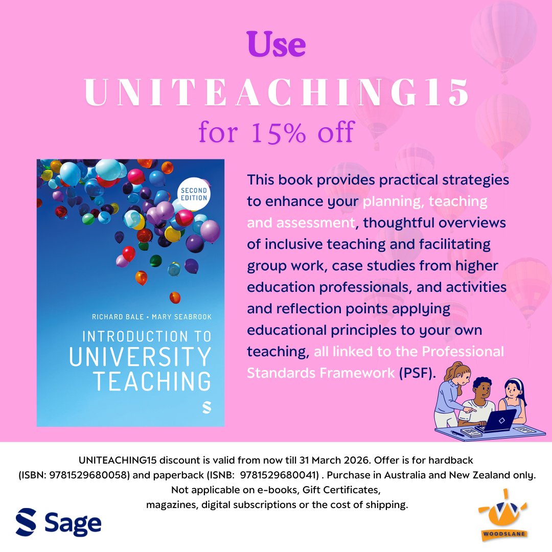 Sage_APAC's tweet image. Inclusive classrooms don’t happen by chance — they’re designed.
Learn how with Inclusive and Equitable Teaching.
✨ Save 15% using code UNITEACHING15 at checkout: ow.ly/X6yj50XqW25  #InclusiveTeaching #EquitableEducation #UniversityTeaching #TeachingStrategies #SageBooks