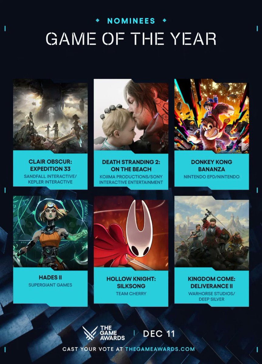 #gameoftheyear <a href="/thegameawards/">The Game Awards</a>