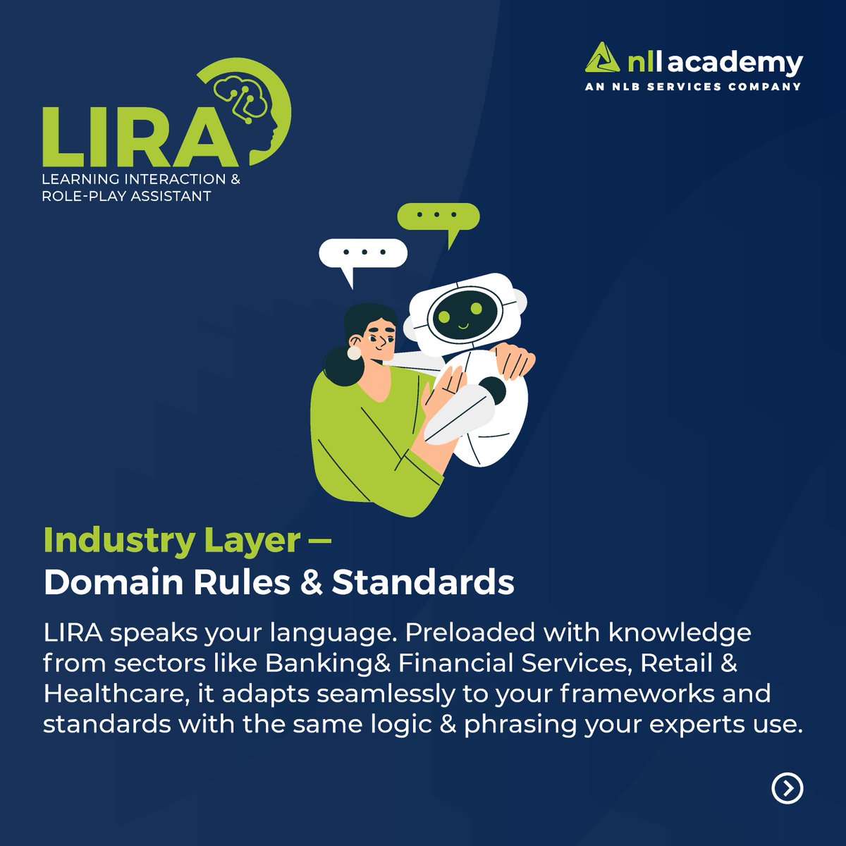 nll_academy's tweet image. #LIRA combines interactive dialogue, immersive role-play &amp;amp; personalized feedback to create engaging, hands-on learning experiences. It helps learners practice &amp;amp; reflect, like having a dedicated personal coach available 24x7. Visit tinyurl.com/mum44czr #AIinLearning #AImentor