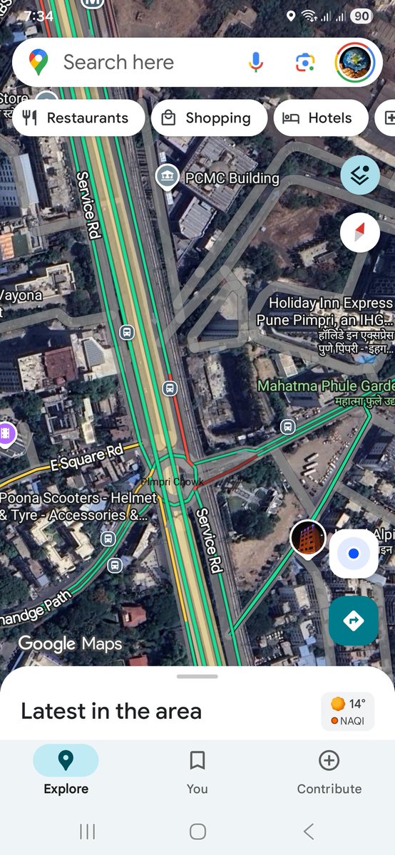 DeshpandeSaurya's tweet image. Underpass at this location- urgently need decking slab repairs frm PCMC towards Pune #PCMC damaged by trailer incident in last 3 days #PCMC @Team_PCMC