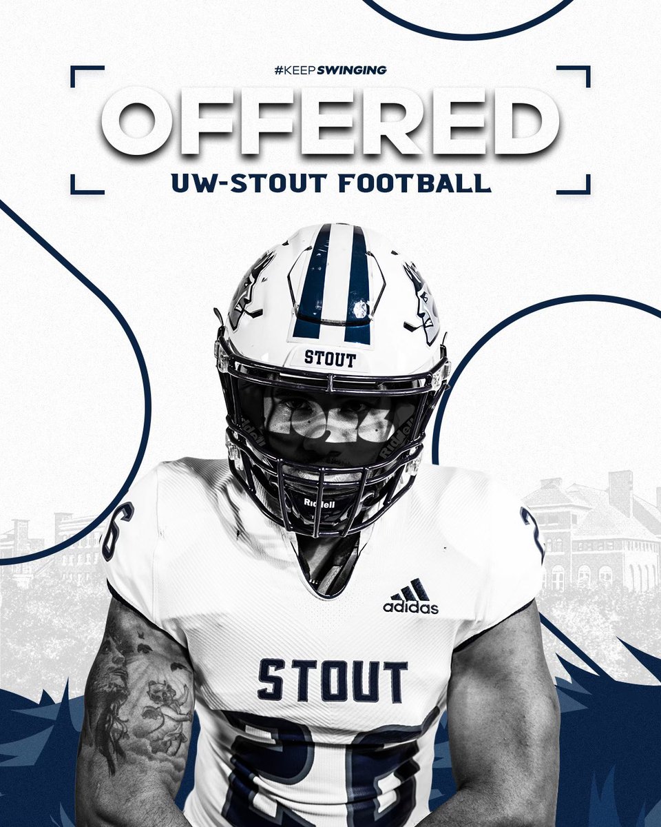 #AGTG After an amazing phone call with <a href="/Kobe_Berghammer/">Kobe Berghammer</a> I'm excited to announce that I have received my first offer from <a href="/UWStoutFootball/">UW-Stout Football</a> !!! Thank you for believing in me. I look forward to continuing to build a relationship.
<a href="/StCatsFootball/">St. Cat's Football</a> <a href="/TroyCollier_II/">Mr.Troy / Coach Collier</a> <a href="/PrepRedzoneWI/">Prep Redzone Wisconsin</a>