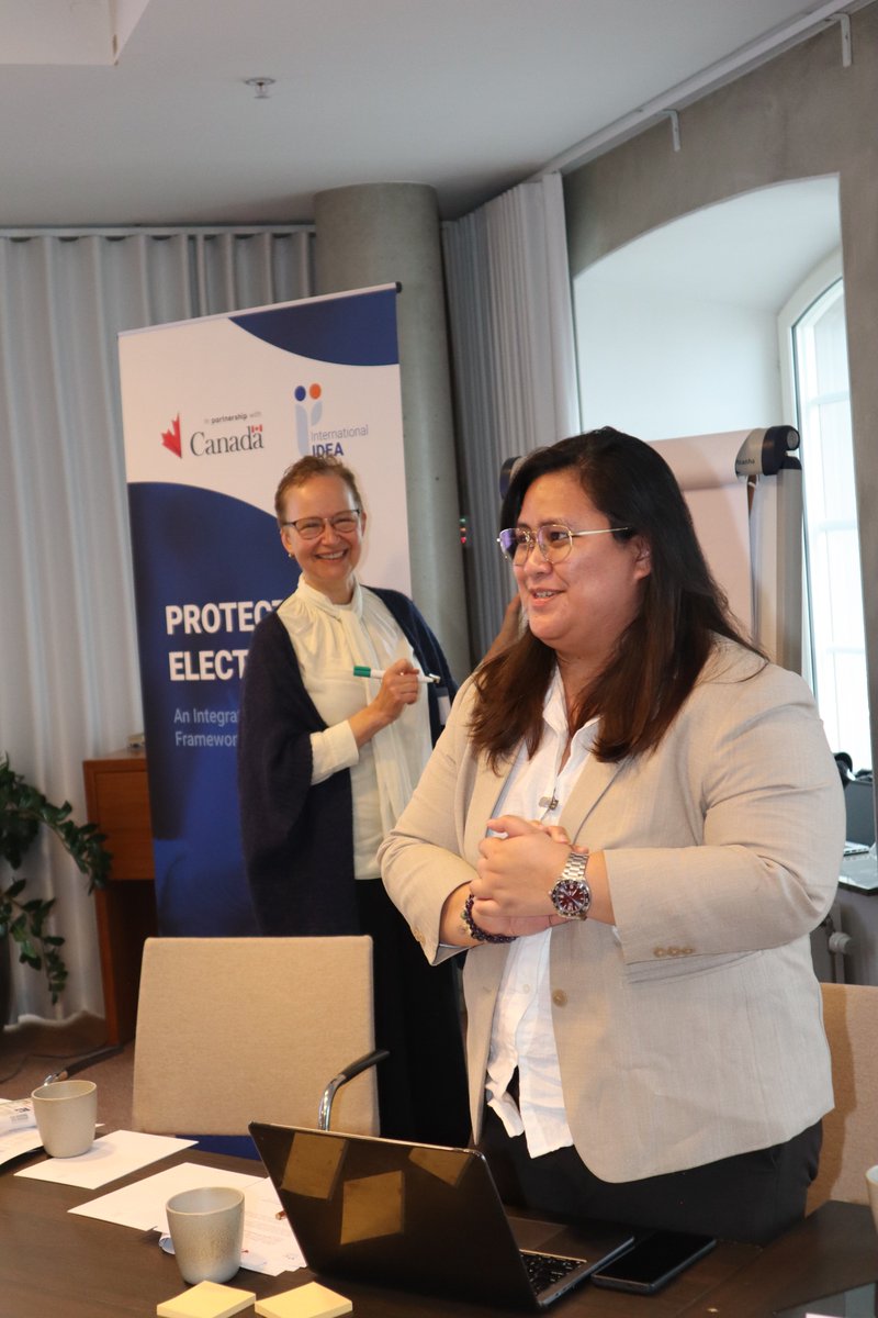 Anfrel's tweet image. .@Anfrel Executive Director Brizza Margareth Rosales joined fellow Asian representatives in Stockholm, Sweden on 10–14 November 2025 for @Int_IDEA’s Training of Trainers on the Integrated Framework for Protecting #Elections.