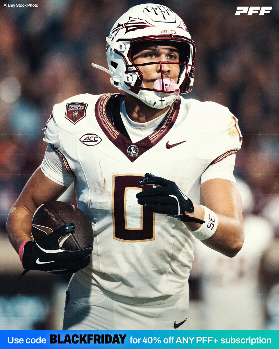 PFF_College's tweet photo. Duce Robinson: 947 Receiving Yards This Season

Only Makai Lemon has more among Power 4 WRs👀

Use Code BLACKFRIDAY to get PFF+ 40% off

🔗 https://t.co/qntuFWVjLu https://t.co/oOmM6ak30K