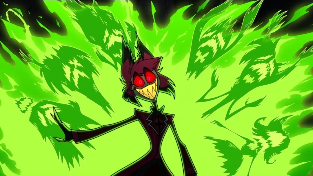 I LOVE it when they do these creepy/cool shots for Alastor #Alastor #HazbinHotelAlastor #HazbinHotel #AlastorHazbinHotel