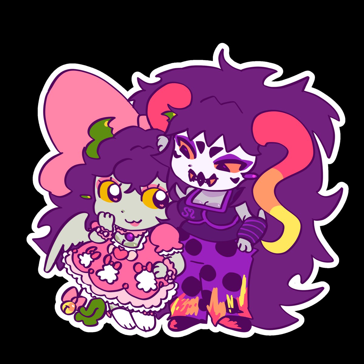 chahutslover's tweet image. Cutest  thangs🩷
#hiveswap #yumetwt