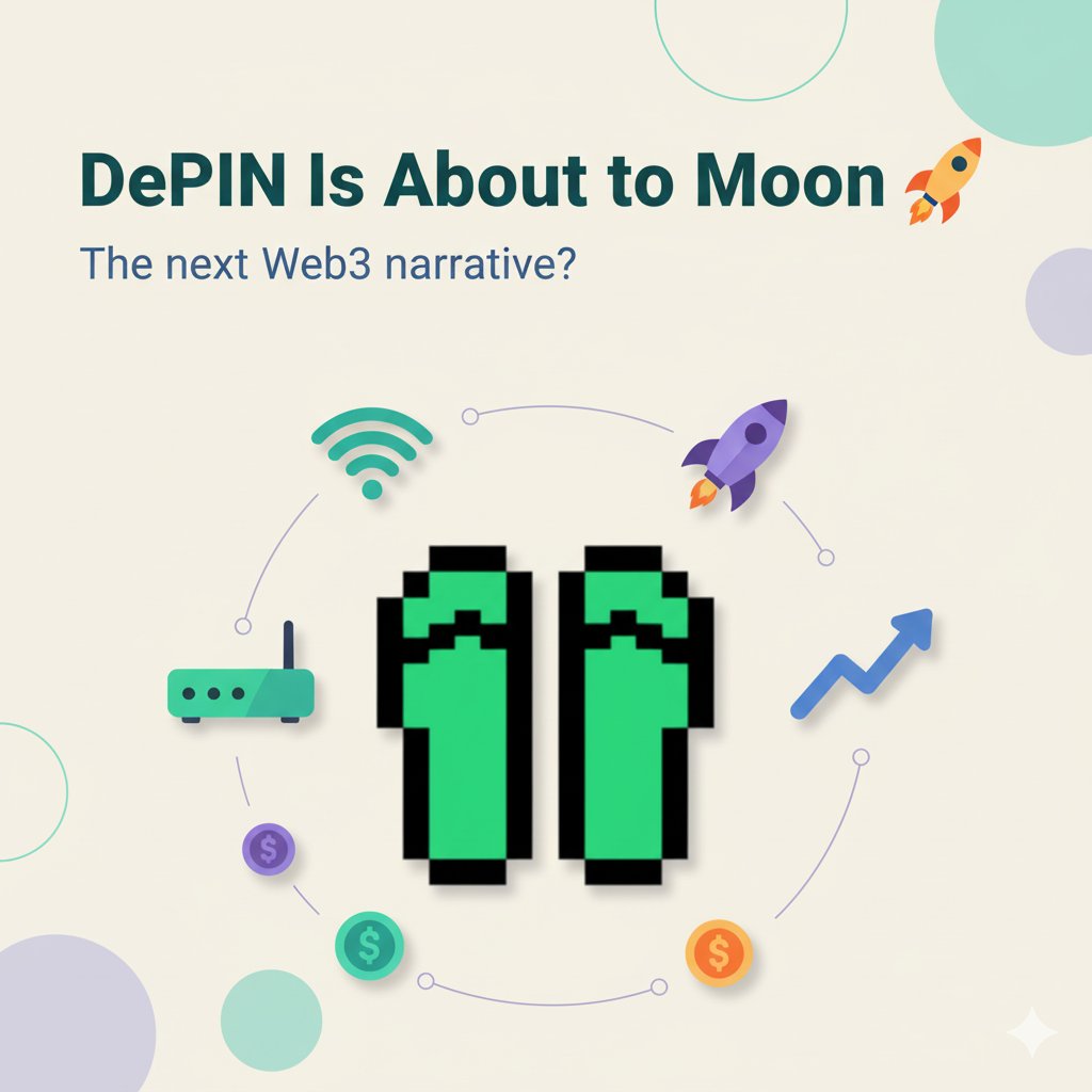 imeodomfon's tweet image. Real talk… I’m calling it now: DePIN is gonna be the first Web3 narrative to actually moon this cycle.
Not in 2027, not “after AI agents take over the world”;  I mean literally the next leg up. 

Here’s why:

🪙 Real revenue. Not vibes.
Helium pulled in $50M+ last quarter.…