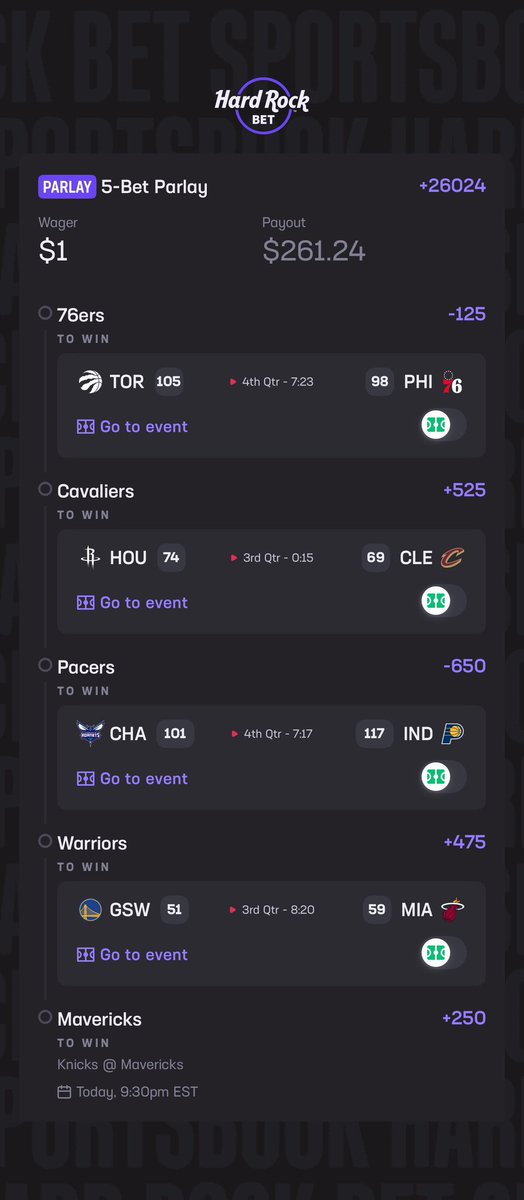 AiEdgePicks's tweet photo. NBA Slate — Tonight’s Card Breakdown 🏀🔥

Here’s how we’re attacking the board tonight — three different build types, each serving a purpose inside the TTAB model:

⸻

8-Leg Ceiling Shot (High Upside)(find this one in the comments)

This is the all-gas slip — correlated, aggressive, and designed to hit big when the reads line up.

8-Leg Card:
• Mavs ML
• Under 234
• Brunson 20+
• KAT 15+
• Brunson 5+ AST
• KAT 9+ REB
• Blazers ML
• Under 247.5

Ceiling Play. Home-run swing.

⸻

5-Leg Core Cards (Engine of the System)

This is where the TTAB model makes its money — mid-length builds with tight correlations and stable anchors.

5-Leg Core #1:
• Nuggets @ Pelicans stack (Zion 20+, Jokic 25+, Jokic 11+ REB, Wolves -10.5, SGA 25+)

5-Leg Core #2:
• Sixers ML
• Cavs ML
• Pacers ML
• Warriors ML
• Mavs ML

5-Leg Core #3:
• Lightning ML
• Leafs ML
• Wings ML
• Stars ML
• Jets ML

5-Leg Core #4:
• Lightning ML
• Leafs ML
• Celtics ML
• Stars ML
• Suns ML

Steady volume. Highest long-term EV.

⸻

3-Leg Precision Cards (Sharpshooter Builds)

Tightest construction. Lowest variance. Designed for clean, efficient hits.

3-Leg Precision #1:
• Trail Blazers ML
• Under 236.5
• Mavs +1.5

3-Leg Precision #2:
• Mavs ML
• Over 110.5 Mavs TT
• Under 249.5 CHI–POR

Quick. Clean. Correlated.

⸻

Let’s work.

Which card are you riding with tonight? 👇🔥

#NBA #NBAPicks #SportsBetting #GamblingTwitter #GamblingX #TrentTalks