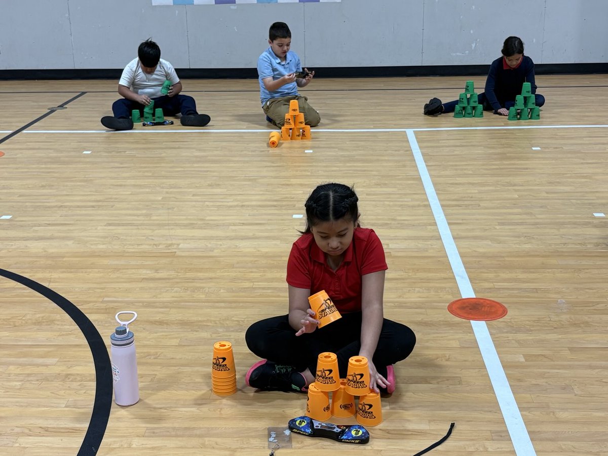 livelype's tweet image. Our ⁦@LivelyEagles have⁩ been enjoying #stackup2025 ⁦@SpeedStacksInc⁩ ⁦@SpeedStacks_com⁩ What is your personal best? #iisdpe