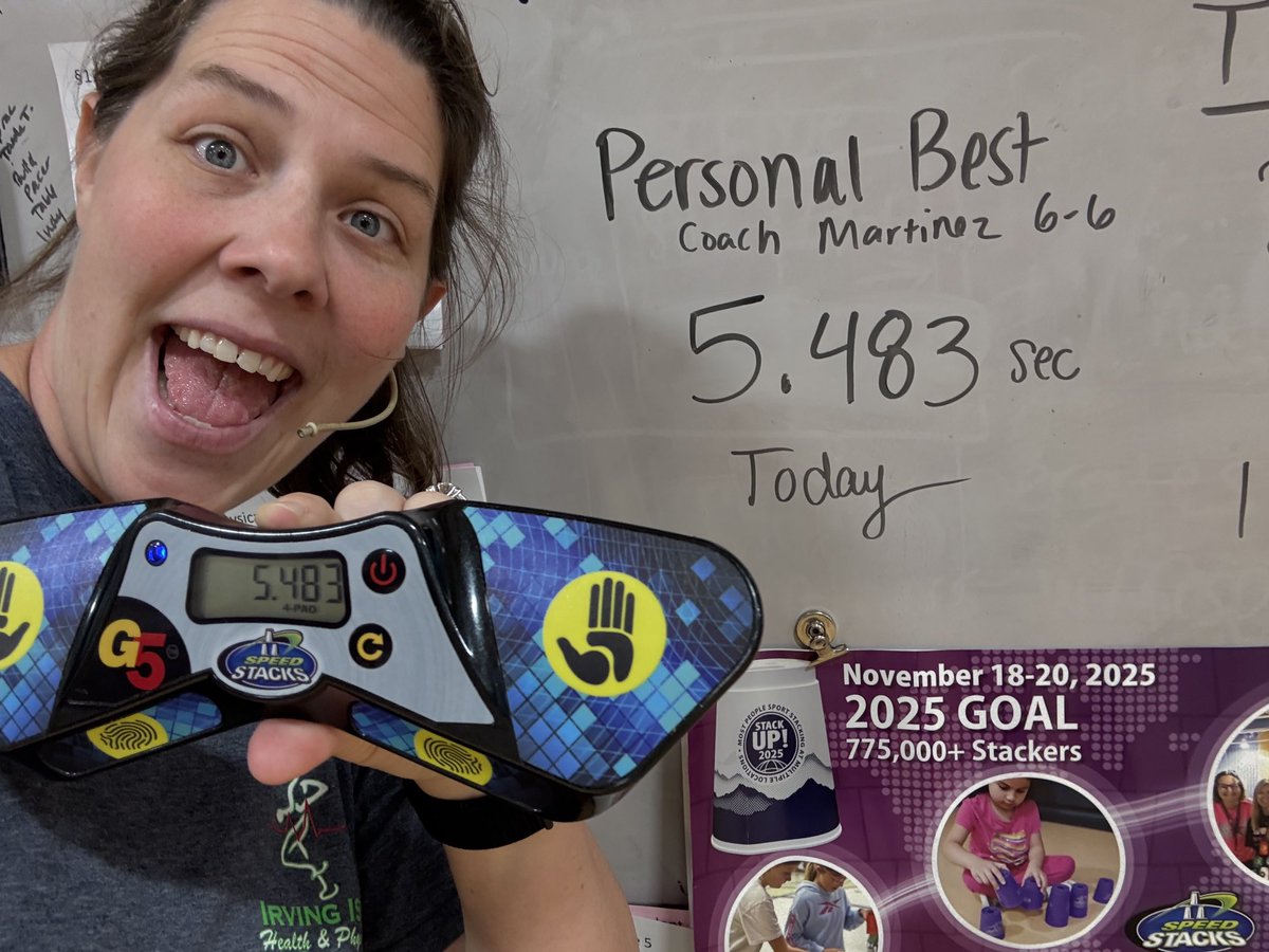 livelype's tweet image. Our ⁦@LivelyEagles have⁩ been enjoying #stackup2025 ⁦@SpeedStacksInc⁩ ⁦@SpeedStacks_com⁩ What is your personal best? #iisdpe