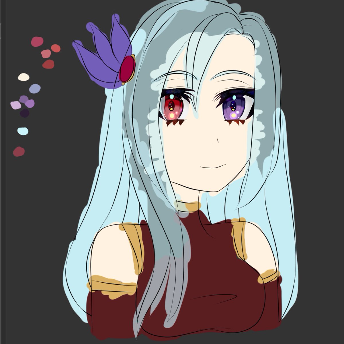 MissEdenNoir's tweet photo. Art study with modification stuff. It’s been a very long time since I have drawn Merril, and this is a sort of revamp and mix of both her designs, I like this hair for her this is one of two folded in with updates.
#artstudy #stylestudy #Mikapikazo #ocart #Merril #vampire #cute https://t.co/tNv8CORRKD