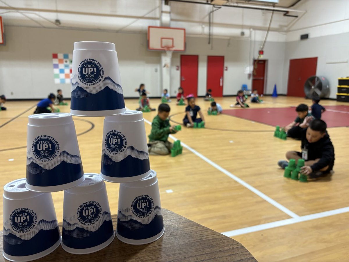 livelype's tweet image. Our ⁦@LivelyEagles have⁩ been enjoying #stackup2025 ⁦@SpeedStacksInc⁩ ⁦@SpeedStacks_com⁩ What is your personal best? #iisdpe