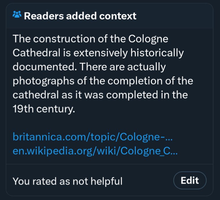 JSax86's tweet image. You mean the photos of the already completed building with scaffolding attached? Or the drawings of the construction? Give me a break, you community note goons!