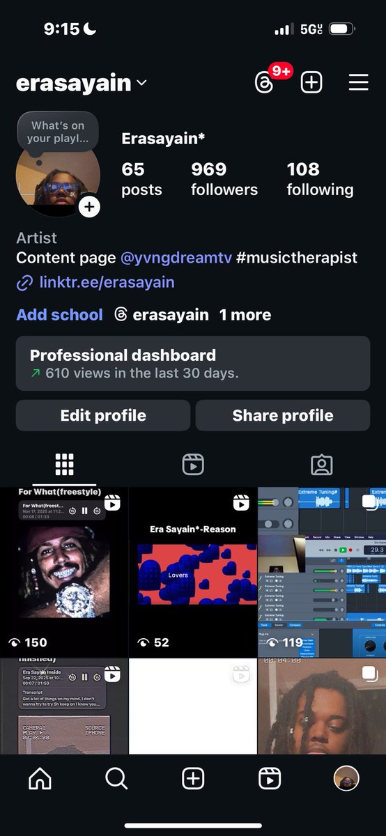 EraSayain's tweet photo. The milestone we hit so far this year  we hitting a thousand on all of them that’s goal i love yall #socials #grind #youtuber #instagram #tiktok https://t.co/lIb4IlXBfu
